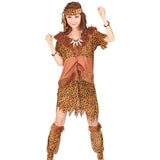 Halloween Kids leopard savage caveman croods flintstones primitive sexy indian clothing costume carnival costumes for men fancy
