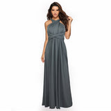 Long Women Bridesmaid Formal Multi Way Wrap Convertible Infinity Hollow Out Maxi Party Bandage Dress