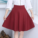 A Line Short Skirts Women Beach Office Wear High Waist Chic Black Cotton Suits With Skirt