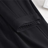 Women Casual Long Korean Style Plain Color All-match High Waist Elegant A-line Skirt