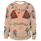 Ugly Christmas Sweater for Gift Funny Pullover Thin Sweater Womens Mens Jerseys Tops Autumn Winter Clothing Xmas Lady