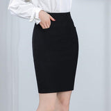 Elastic Summer Mini Black Women High Waist Bodycon Work Korean Elegant Skinny Office Skirt