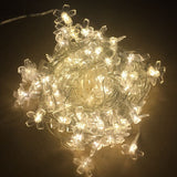 LED Christmas Lights Blossom Flowers LED String Fairy Lights Warm White Garland Holiday Home Room Badroom Wedding Decoration
