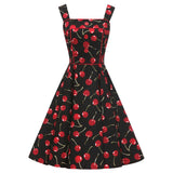 2021 Summer Women Casual Midi Tunic Dress Cotton Sleeveless Plus Size A Line Office OL Floral 50s 60s Swing Rockabilly Dresses