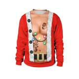 Ugly Christmas Sweater New listing Christmas Sweaters Stylish Unisex Men Women Santa Claus Novelty Sexy RED Retro Sweater