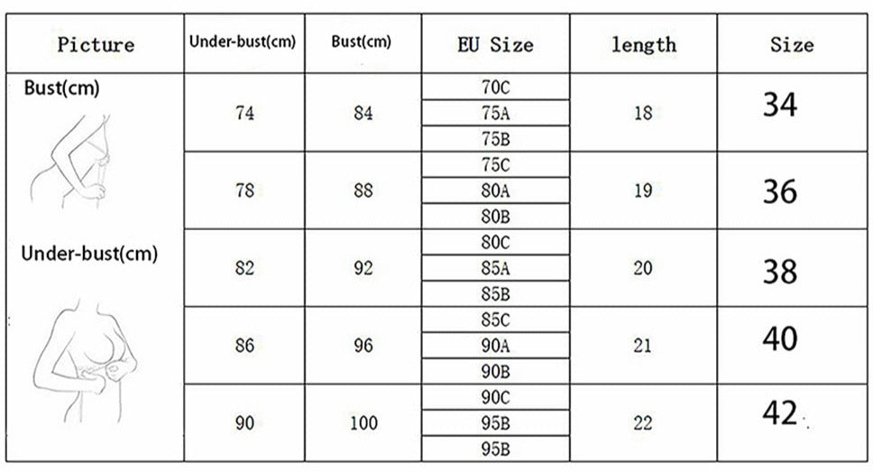 Embroidery Long Corset Sexy Crop Top Women Solid Camis Tops With Built In Bra Push Up Bustier