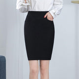 Elastic Summer Mini Black Women High Waist Bodycon Work Korean Elegant Skinny Office Skirt