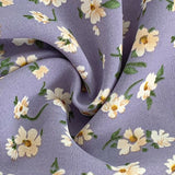 Elegant Waist Tie Vintage Floral Chiffon Midi Dress O-Neck Short Puff Sleeve Summer Dress