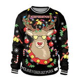 Ugly Christmas Sweater for Gift Funny Pullover Thin Sweater Womens Mens Jerseys Tops Autumn Winter Clothing Xmas Lady