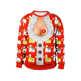 Ugly Christmas Sweater New listing Christmas Sweaters Stylish Unisex Men Women Santa Claus Novelty Sexy RED Retro Sweater