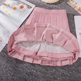 Summer Women High Waist Striped Mini Skirt Sweet Cute Dance Preppy Style Pleated Skirts