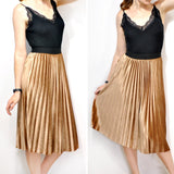 New 9 Color Long Women High Waisted Soft Skinny Velvet Pleated Elegant Maxi Skirt