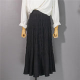 Women High Waist Casual Skirts Korean Style All-match Ladies Knitted Long Mermaid Skirt