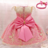 Baby Girls Christmas Dress 3 6 9 12 18 24 Months Toddler Newborn Lace Princess Dress