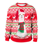 Ugly Christmas Sweater for Gift Funny Pullover Thin Sweater Womens Mens Jerseys Tops Autumn Winter Clothing Xmas Lady