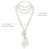 1920s Great Gatsby Accessories Set Costume Flapper Long Pearl Necklace Gloves Cigarette Holder Women Vintage Party Accessories