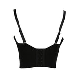 Cropped Tops With Built in Bra Women Lace Bright Glass Beading Crop Top Straps Sexy Women Corset Tops To Wear Out Bustier