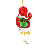 Electric Climbing Beads Santa Claus with Music Climbing The Stairs Christmas Tree Decor Repeated Climb for Kids Gift