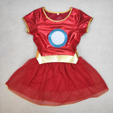 SuperHero Girls Irongirls Costume for Kids TuTu Dress  Halloween Costume (3-9Years) 3pcs/1set Party Dress