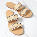 Ethnic Style Embroidered Women Hollow Out Flat Sandals Female Casual Sewing Shoes Platform Ladies Sandalias