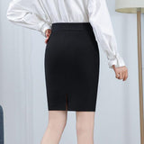 Elastic Summer Mini Black Women High Waist Bodycon Work Korean Elegant Skinny Office Skirt