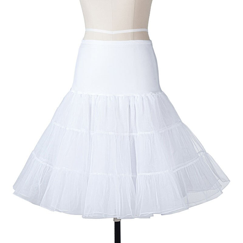 Vintage 50s 60s Women Ball Gown Tutu Skirt Swing Rockabilly Petticoat Underskirt Crinoline Fluffy Pettiskirt for Wedding