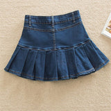 Retro Denim Shorts Skirt Women Summer Korean Streetwear Ladies Jeans Mini Skirts