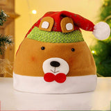 Christmas Hat Children Cartoon Snowman Elk Christmas Decoration Plush Cap Adult Antlers Supplies Santa Claus Gifts