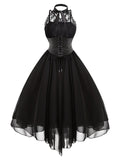 Halloween Gothic Steampunk Lace Dress