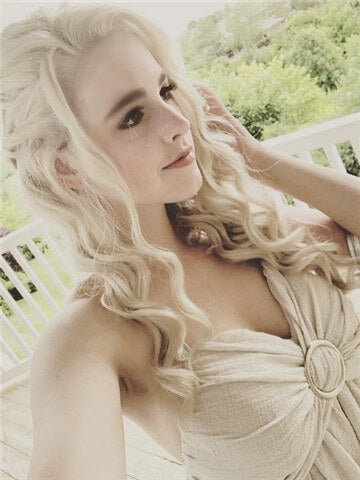 Long Daenerys Cosplay Ash Blonde Wave Synthetic Lace Front Wig