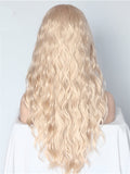 Long Beige Blonde Synthetic Lace Front Wig