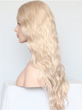 Long Beige Blonde Synthetic Lace Front Wig