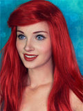 Long Red Carnation Passion Synthetic Lace Front Wig