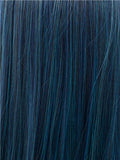 Long Vivianite Dark Blue Straight Synthetic Lace Front Wig - FashionLoveHunter