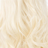 BLEACH BLONDE NATURAL WAVY FASHION Synthetic Lace Front Wig