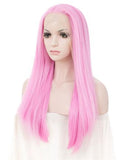 Magic Pink Temperature Activated Changing Synthetic Lace Front Wig - FashionLoveHunter