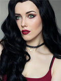 New Arrival Black Wavy Long Synthetic Lace Front Wig - FashionLoveHunter