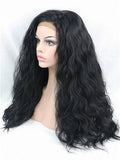 Obsidian Black Curly Synthetic Lace Front Wig - FashionLoveHunter
