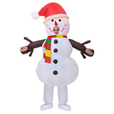 Christmas Inflatable Snowman Costume Lovely Christmas Cosplay Clothing For Carnival Masquerade Parties