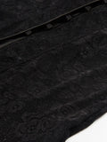 Hooded Black Lace Gothic Clothes Lolita Dresses for Women Flare Sleeve Lace-Up Back Medieval Vintage Maxi Dress