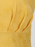 Sweetheart Neck High Waist Ginger Solid Vintage Pleated Dresses for Women Spaghetti Strap Lace-Up Back Slim Elegant Dress