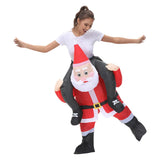 Christmas Santa Claus Adult Inflatable Costume Fancy Funny Cosplay Clothing For Performance Festival Carnival Party Costume