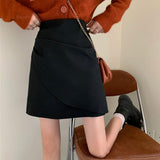 Women High Waist Pencil Skirts Fashion Korean Style All-match Solid Color Office Lady Elegant Short Skirt