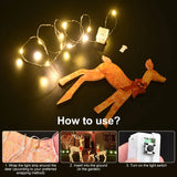 3Pcs Christmas Deer Decoration Light LED Reindeer Elk Luminous Sculptures Garden Lawn Outdoor Yard Christmas Ornaments