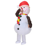 Christmas Inflatable Snowman Costume Lovely Christmas Cosplay Clothing For Carnival Masquerade Parties