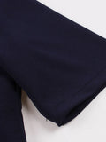 Ruched Front V-Neck High Waist Swing Dress Half Sleeve Elegant Female Tea Dresses New In Women Vintage Clothing