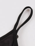Gradient Color Black and Red Halloween Party Dresses for Women Spaghetti Strap V Neck Fit and Flare Sexy Dress