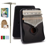 17 Keys Kalimba Thumb Piano High Quality Wood Mbira Body Musical Instruments With Learning Book Kalimba Piano Christmas Gift