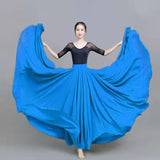 Chiffon Long Women Elegant Casual High Waist Boho Beach Maxi Solid Dance Skirt Streetwear