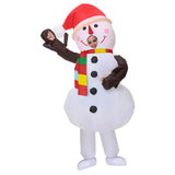 Christmas Inflatable Snowman Costume Lovely Christmas Cosplay Clothing For Carnival Masquerade Parties